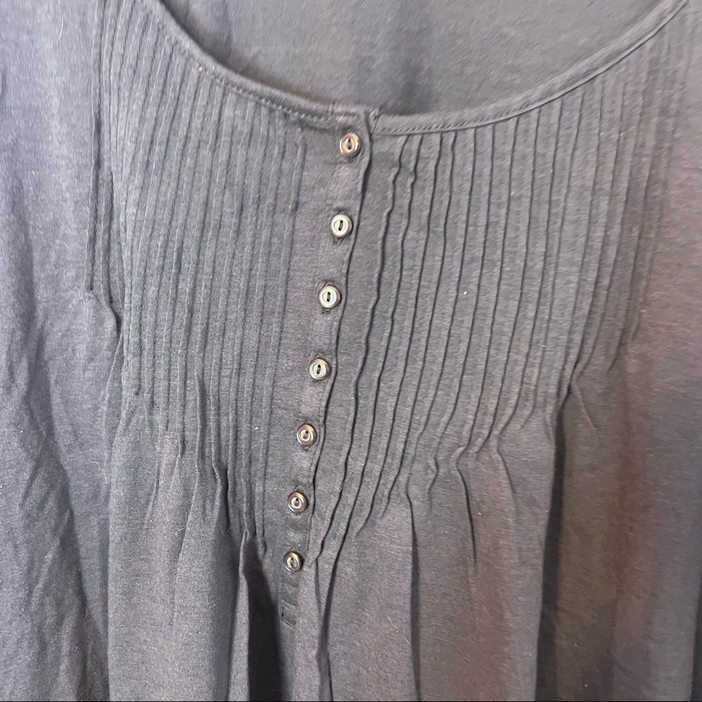 Woman Within Navy Blue Blouse, size 6X 42/44 - Picture 4 of 6